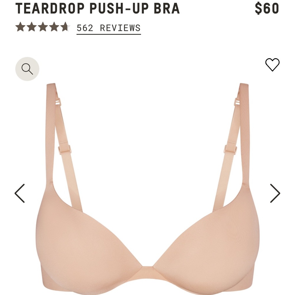 SKIMS 34DD teardrop Bra NWT